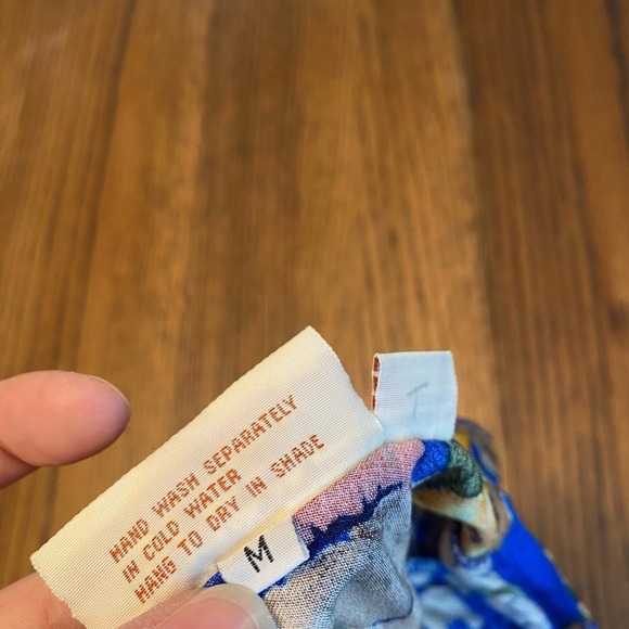 Serendipity Maui 100% Natural Rayon Tropical Maxi Dress Side Slits Luau Size M - Picture 11 of 12